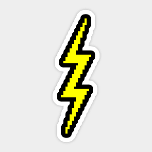 Pixel Lightning Bolt Sticker